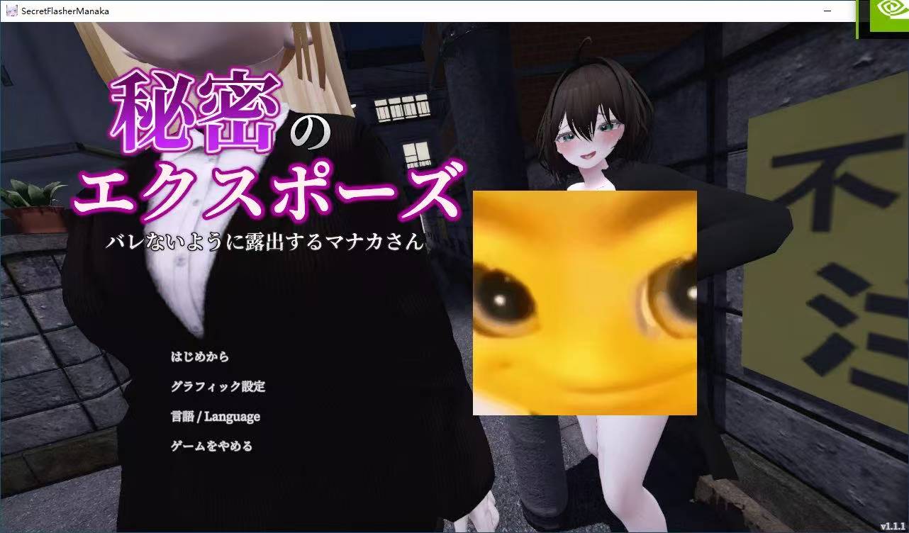 【日式3D/中文/动态/露出/PC】隐秘露出 真菜香的禁忌快感 V1.1官方中文版+存档+步兵 [1+1.74g]
