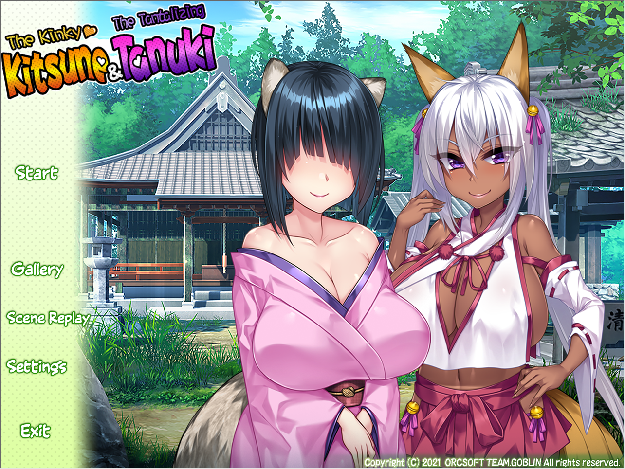 【PC/汉化/ADV】ムチムチデカパイマラ喰いお狐様&【1+1G】お狸様と浓厚交尾しまくりハメパコ田舎暮らし