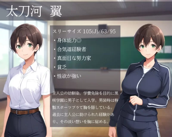 【SLG/PC/安卓joi/NTR/堕落/仆娘】[雌堕NTR男生宿舍 ～入读男校的女装少女 [2+600mb]
